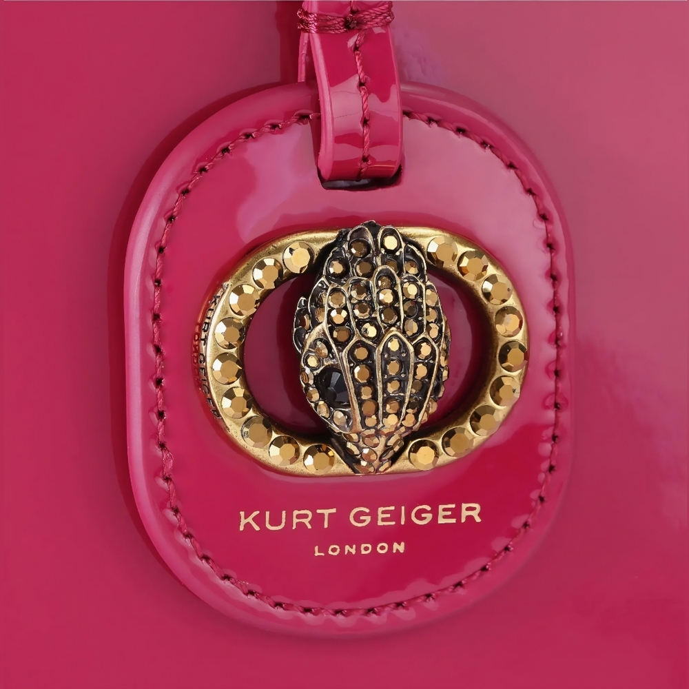Kurt Geiger Chelsea Shopper Tote With Pouch In Fuschia, NWT - Picture 4 of 5
